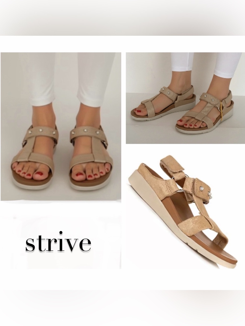 STRIVE Antigua Sandal in Gold
Sparkle
